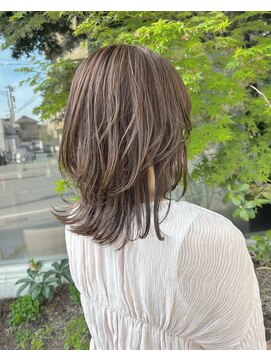 グランデ(GRANDE) くびれレイヤー/グレージュ/ブリーチなしカラー