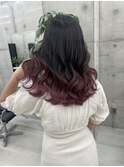 ワンブリーチでできるピンクグラデーション