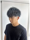 ハイライトカラーミルクティーベージュレイヤーカット