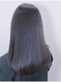 20代30代アッシュグレージュロング抜け感