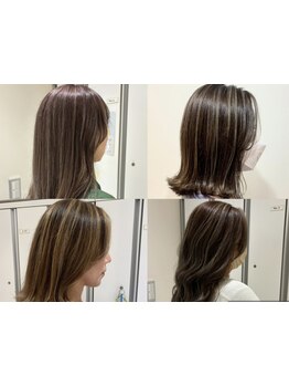 《明るい白髪染め/白髪ぼかしが大人気》大人女性の髪質の変化やダメージのお悩みに合わせお洒落カラーを*