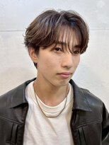 ファルベ(Farbe)&nbsp;ブルーブラック フェザーパーマ サーフカール センターパート