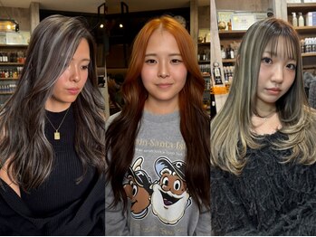 ハク(haku)の写真/一流メーカー講師&県内最多デザインカラー実績サロン/ダメージレスにこだわったハイトーンカラーに定評あり