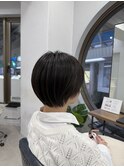 ナチュラルショートヘア×黒髪