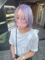  fit stand 千葉/ショートボブ/カット/パーマ/ダブルカラー/トリートメント/縮毛矯正&nbsp;イメチェン/ピンクベージュ/アンブレラカラー[千葉]