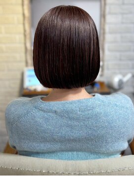 リコ 池袋東口店(Liko) 髪質改善 透明感カラー 艶髪 20代 ショートボブ 顔周りカット