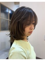 アトレ 南堀江店(attrait) 上品なミディアムレイヤー×透明感カラー
