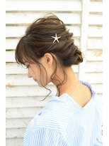 アース 大曽根店(HAIR&MAKE EARTH) 〈3分アレンジ〉ラフ可愛い上級者見えアップヘア【EARTH大曽根】