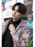 （joemi 新宿）センターパート 韓国ヘア メンズヘア　近江