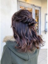 エイミーバイアフロート(amie  by afloat)&nbsp;◇ ゆるんとおだんごハーフアップ