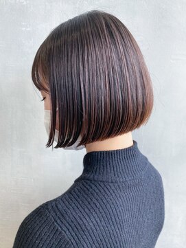 アイティーバイアルバム 下北沢店(IT by ALBUM) アッシュブラウンボブ_ショコラベージュボブルフ_ba346491