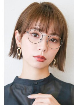 モニカ 西宮北口(Monica) 前下がりボブ・  内巻きワンカール・  ボブショート・暗髪