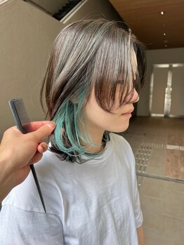 レックスヘアーインターナショナル(ReX HAIR INTERNATIONAL)の写真/【心斎橋駅1分】ダメージが気になる方も、髪に優しい薬剤でツヤ感を表現。あなただけのカラーをご提供―