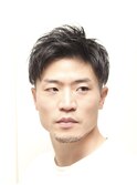 メンズビジネスツイストアップバング理容室メンズパーマ髪質改善