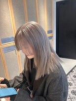 ヘアサロン ガリカ 表参道(hair salon Gallica)&nbsp;<miko>トリプルブリーチでつくる透明感たっぷりホワイトシルバー