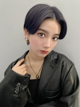 エトラ 渋谷店(etora) ★アッシュブラックショートグレーベージュ　門口直詳