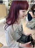 落ちるワインレッド