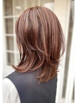 ライオン(Lion)&nbsp;ピンクラべージュ極細ハイライト