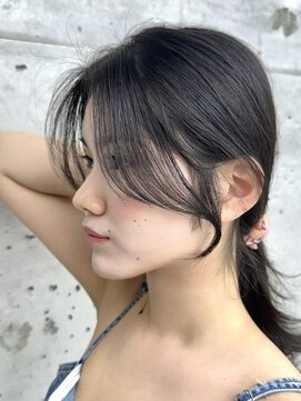 ビューブルー 亀戸錦糸町(VIEW BLUE) 美髪カールグレージュ韓国レイヤーロングセミディ顔周り前髪