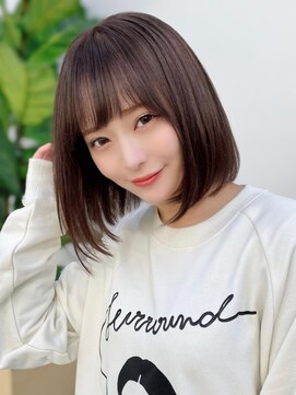 ミラリー トウキョウ(Mirareee Tokyo) 【F】大人かわいいミディアムボブ小顔似合わせ◎くすみベージュ