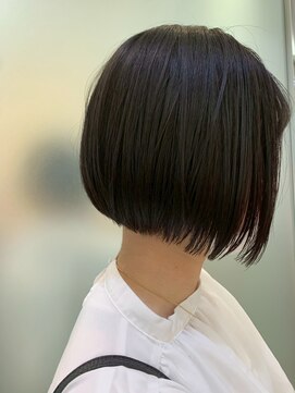 美容室ヒラトヤ 都南店 艶感黒髪暗髪×ミニボブ大人可愛い美シルエット20代30代40代