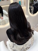 ◆髪質改善縮毛矯正レイヤーカット顔周り前髪韓国ミニウルフ