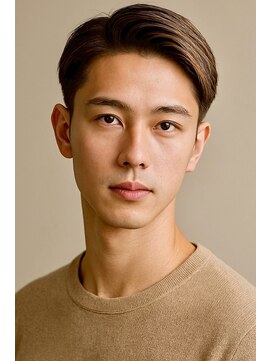 にもう ブルーブラック & スパイキーショート フェザーパーマ01HH37