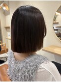 切りっぱなしボブ