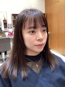 ピークアブー アヴェダ アトレ恵比寿(PEEK-A-BOO AVEDA) ワンレングスベージュブラウン