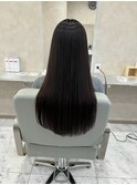 ハイライトカラーミルクティーベージュレイヤーカット