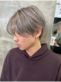 ホワイトメッシュ/ツイスト/ツイスパ/パーマ/メンズ/眉毛