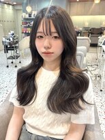 リコバイアフロート(riko by afloat)&nbsp;くびレイヤー/切りっぱなし/黒髪/韓国[stylist竹田]