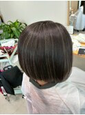 ハイライトカラーシルキーグロスボブ