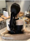【ローポニー】博多/博多駅/福岡/ヘアセット/早朝