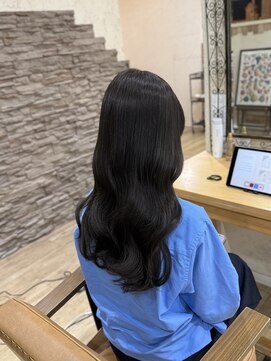 ヘア カンパニー トワ 千葉店(TOWA) 千葉/千葉駅/ダブルカラー/オリーブグレー/黒髪/ヘッドスパ