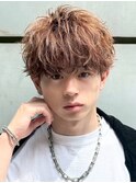 ツイストシャドウパーマ×ラウンドマッシュ