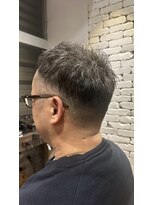 ザ カラー ラボ(THE COLOR LABO)&nbsp;メンズショート　ホワイトメッシュ　ホワイトグレー