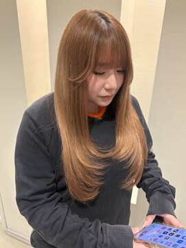 ディックス 浜野店(dix) レイヤーのストレートロング