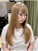 ハイトーンベージュカラー×レイヤーカット【八王子】