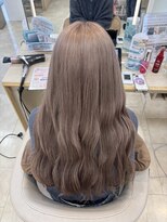 ケンジ 平塚ラスカ店(KENJE)&nbsp;ミルクティーブロンド/ダークブルー/デジタルパーマ/平塚駅