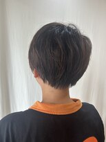 ココカラヘアー ニコ(cococara hair nico)&nbsp;ツーブロックマッシュボブ/前髪あり/丸みショート