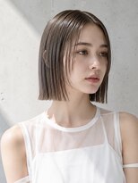 ヴェイン 渋谷(vain)&nbsp;切りっぱなしボブ　グレージュ　20代　30代