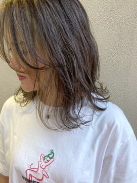 ヘアーブレイス(hair brace) 前髪　フェイスフレーミングハイライト　stylist 菅野竜矢