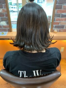 ミオ パーチェ ヘア(mio pace hair) 外ハネボブ【ブルーアッシュ】