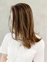 アイティー バイ アルバム 浦和店(IT by ALBUM) ハイライトロング_ココアブラウンフリンジウェーブ_ba296401