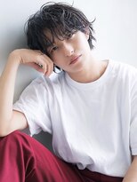 アリエッタ ギンザツー(ARIETTA GINZA2)&nbsp;メンズうざバング/束感/ニュアンスパーマ/黒髪ショート/マッシュ