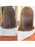 ナチュラル艶さらストレート