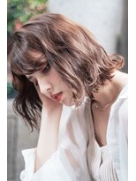 メーヴェ(Mowen) mowen 南堀江 パーマボブ×セミウェットウェーブ×アンニュイ