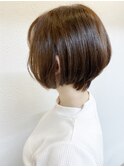 《knit銀座》大人可愛い20代30代40代ショートボブ丸み前下がり