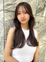 ロンド マーレ 天神大名店(Lond mare)&nbsp;韓国風ヘア　顔まわりレイヤー　韓国くびれ巻き　　大人美人ヘア